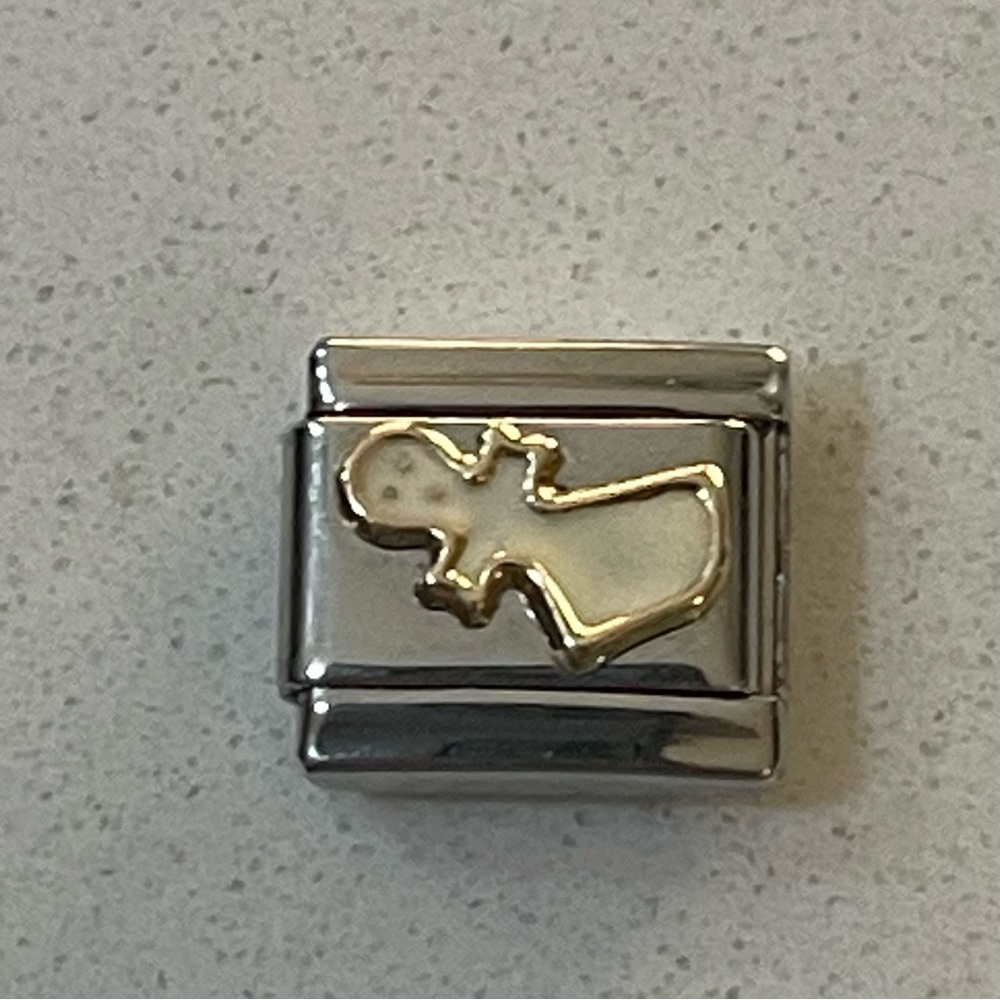 NWOT Zoppini Ghost enamel charm link